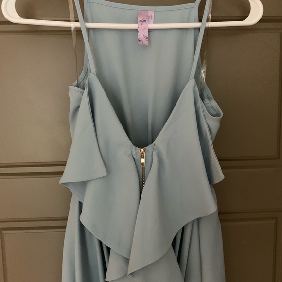 PRETTY IN BLIE RUFFLE DRESS - Picture 2 of 4